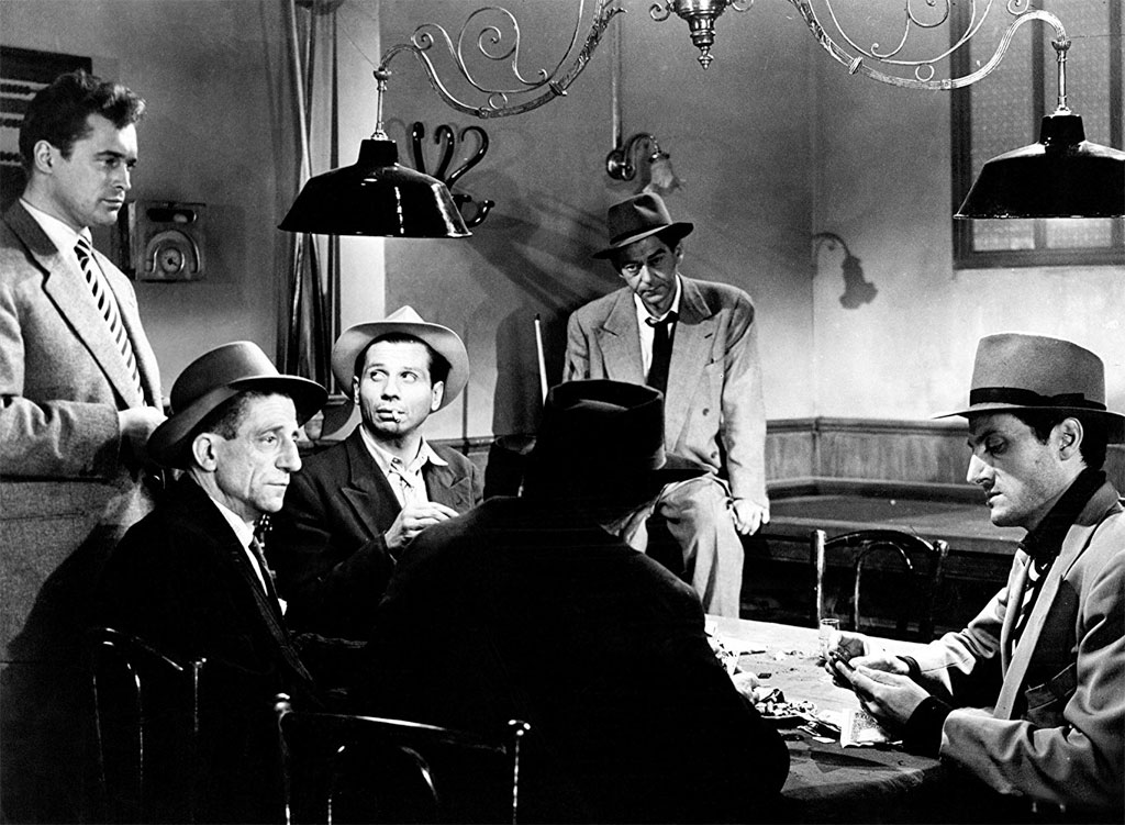 Carl Möhner, Jean Servais, Robert Manuel dans Du Rififi chez les hommes