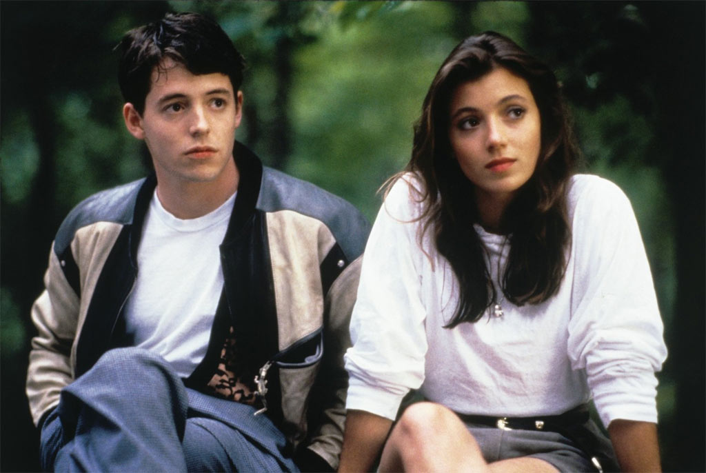 Matthew Broderick, Mia Sara dans La Folle journée de Ferris Bueller