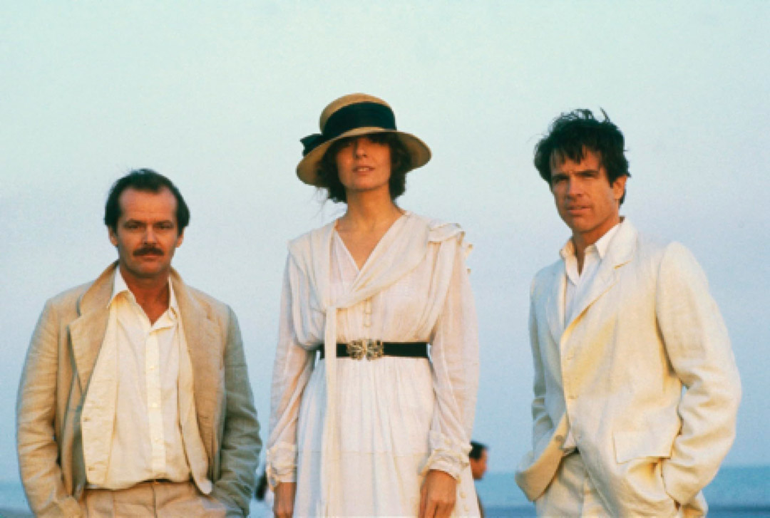 Jack Nicholson, Warren Beatty, Diane Keaton dans Reds