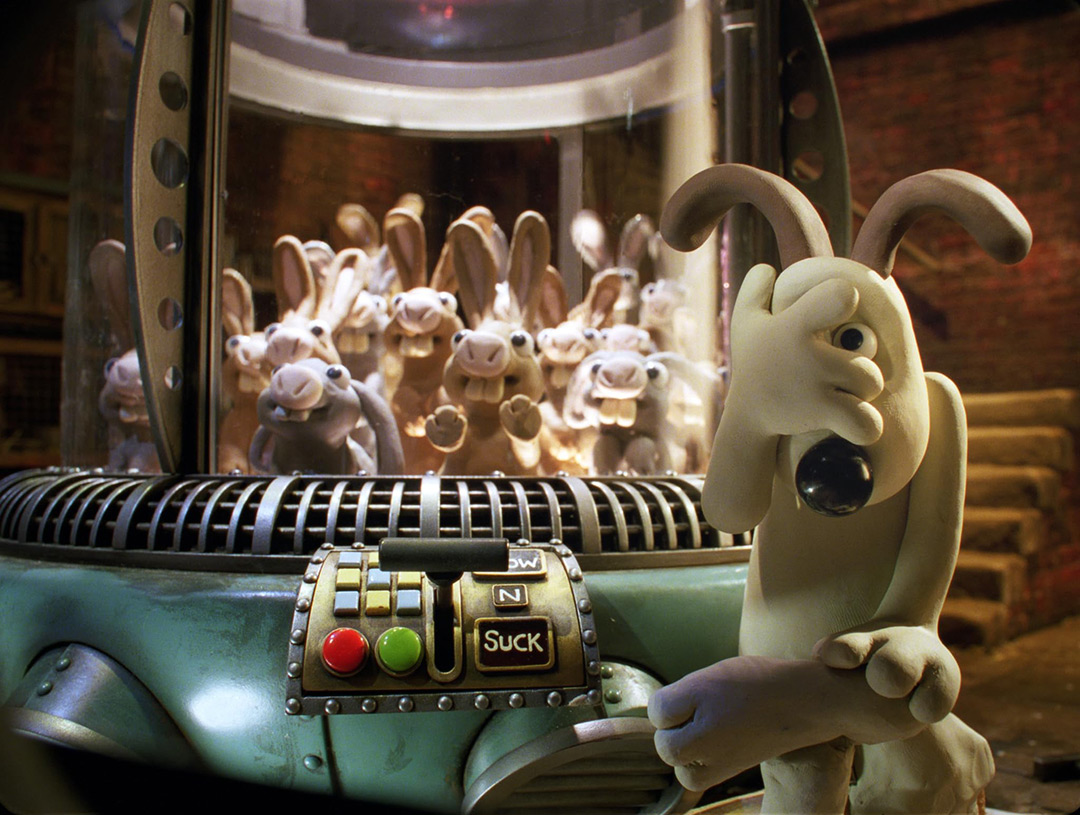 dans Wallace et Gromit : le mystère du lapin garou