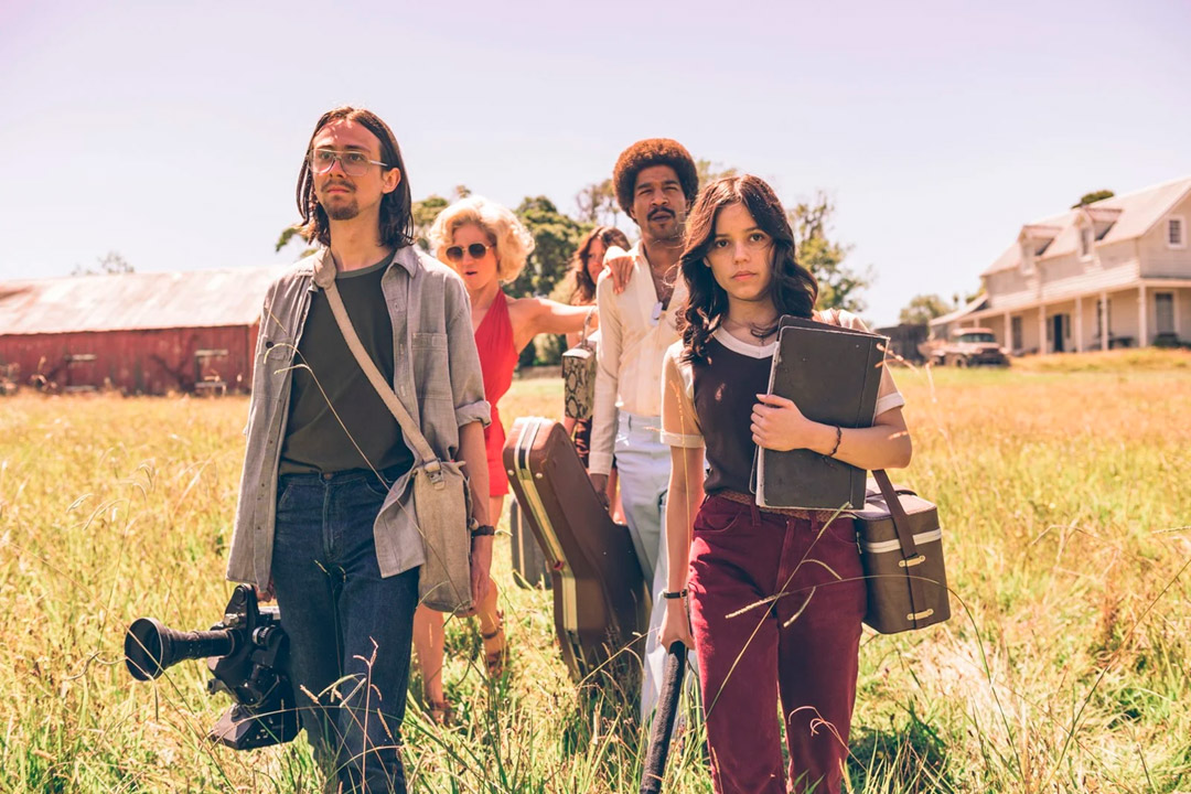 Brittany Snow, Kid Cudi, Owen Campbell, Jenna Ortega, Mia Goth dans X